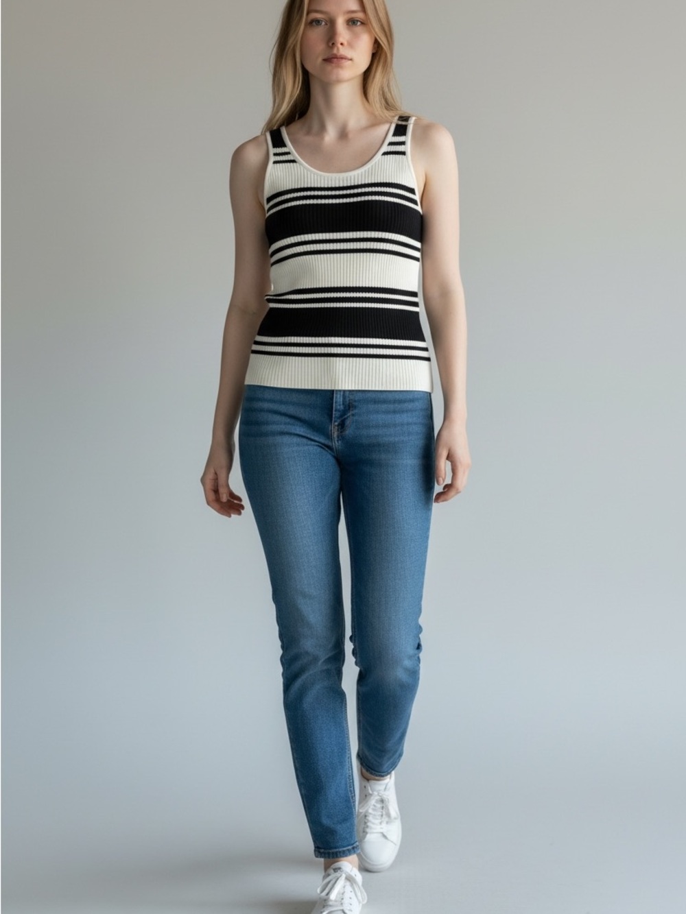Ellen Tracy Black & Blue Skinny Jeans